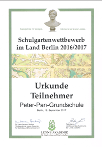 Teilnehmerurkunde